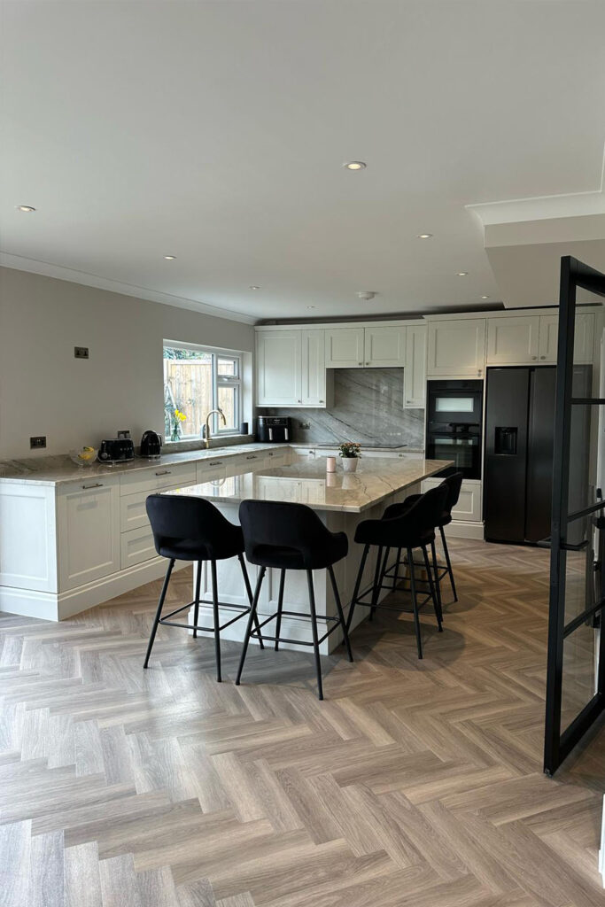 Luxury Open Plan Kitchen Extension in Sidcup by Brick by Brick Construction & Landscape