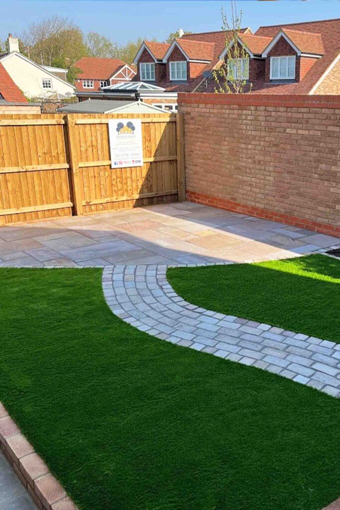 Indian Sandstone Patio in Staplehurst by Brick by Brick Construction & Landscape