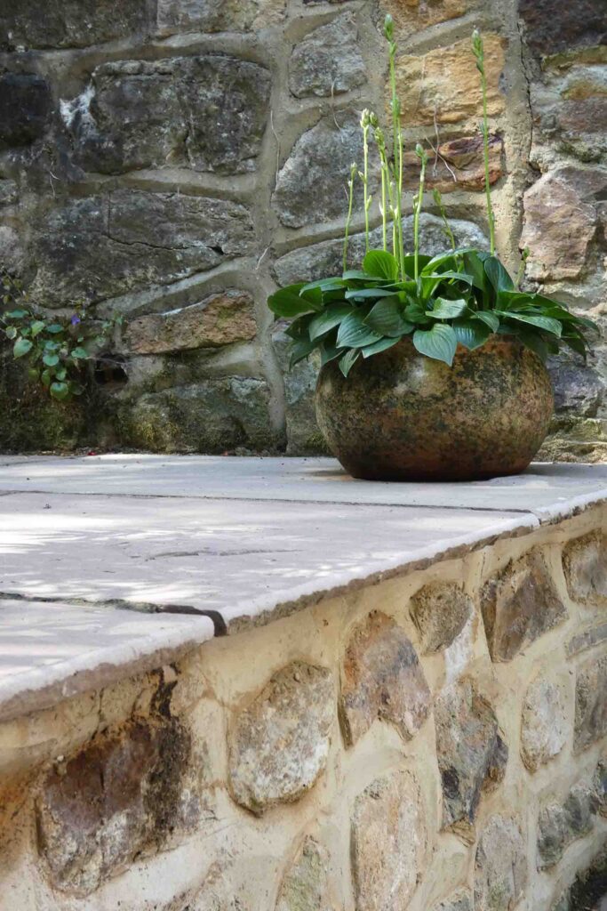 Indian Sandstone Patio in Ivy Hatch by Brick by Brick Construction & Landscape