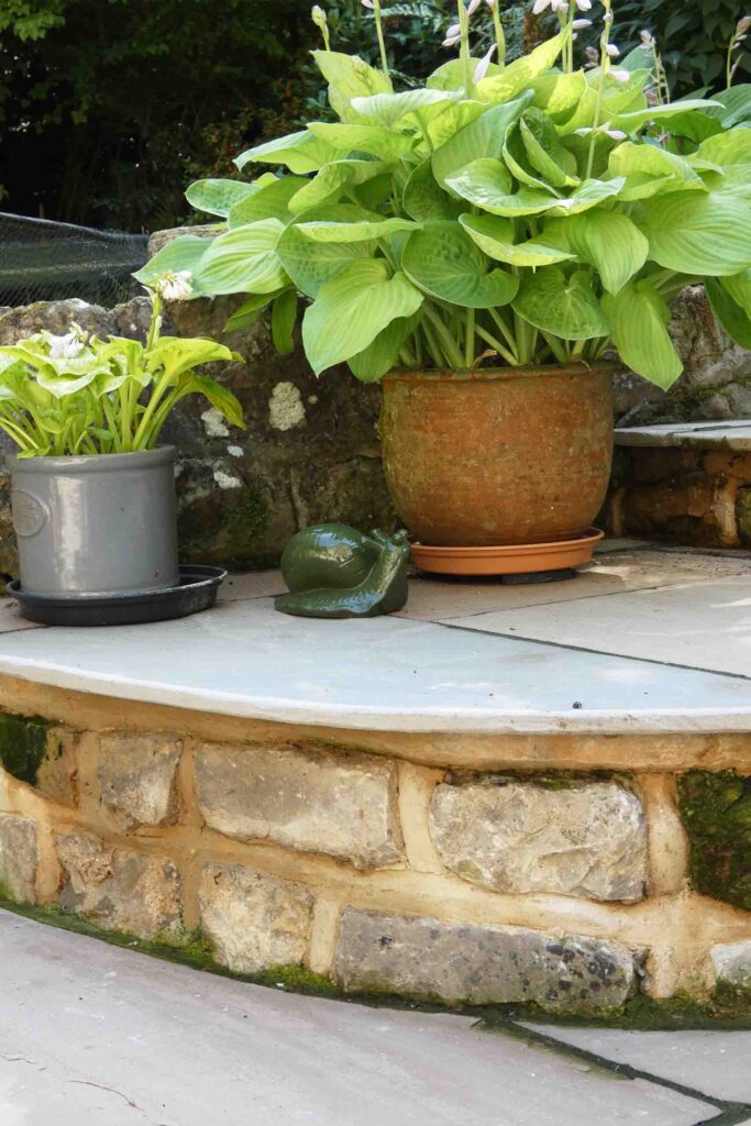 Indian Sandstone Patio in Ivy Hatch by Brick by Brick Construction & Landscape